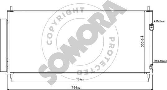 Somora 120160 - Condensateur, climatisation droxauto.com