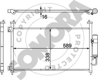 Somora 123360 - Condensateur, climatisation droxauto.com