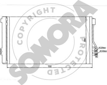 Somora 173160 - Condensateur, climatisation droxauto.com