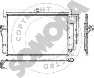Somora 172360 - Condensateur, climatisation droxauto.com