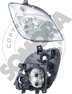Somora 172315AH - Projecteur principal droxauto.com