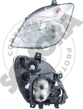 Somora 172316AH - Projecteur principal droxauto.com