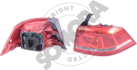Somora 352571V - Feu arrière droxauto.com