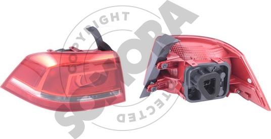 Somora 352572V - Feu arrière droxauto.com