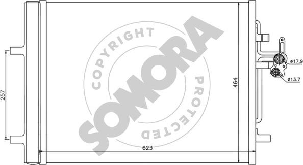 Somora 360160 - Condensateur, climatisation droxauto.com