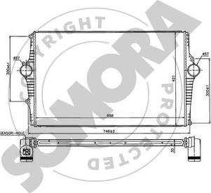 Somora 363345 - Intercooler, échangeur droxauto.com