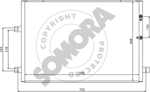 Somora 319060 - Condensateur, climatisation droxauto.com