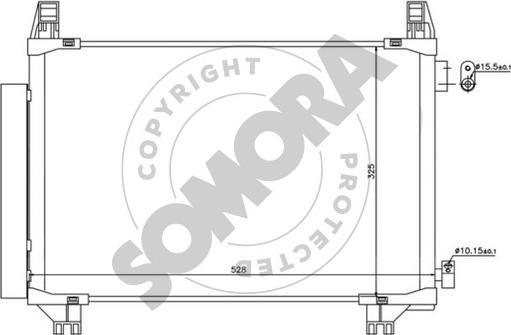 Somora 310460 - Condensateur, climatisation droxauto.com