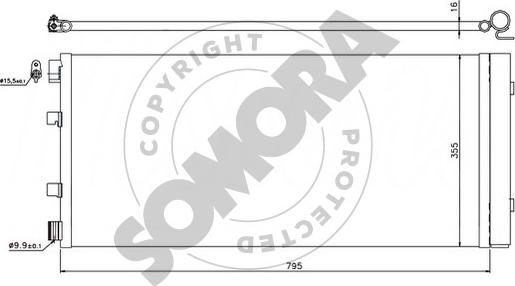 Somora 245760 - Condensateur, climatisation droxauto.com