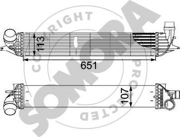 Somora 242445A - Intercooler, échangeur droxauto.com