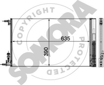 Somora 210860 - Condensateur, climatisation droxauto.com