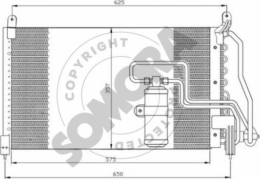 Somora 210260B - Condensateur, climatisation droxauto.com