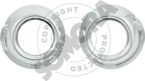 Somora 220811A - Cadre, projecteur antibrouillard droxauto.com
