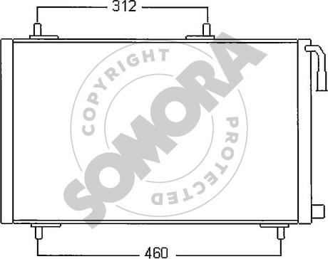 Somora 221360 - Condensateur, climatisation droxauto.com
