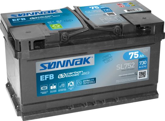 Sonnak SL752 - Batterie de démarrage droxauto.com