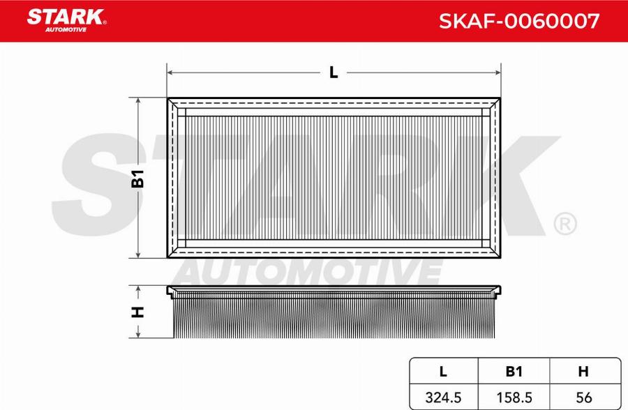Stark SKAF-0060007 - Filtre à air droxauto.com