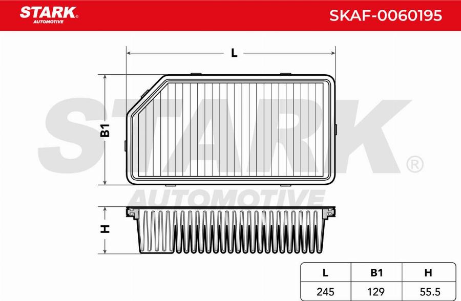Stark SKAF-0060195 - Filtre à air droxauto.com