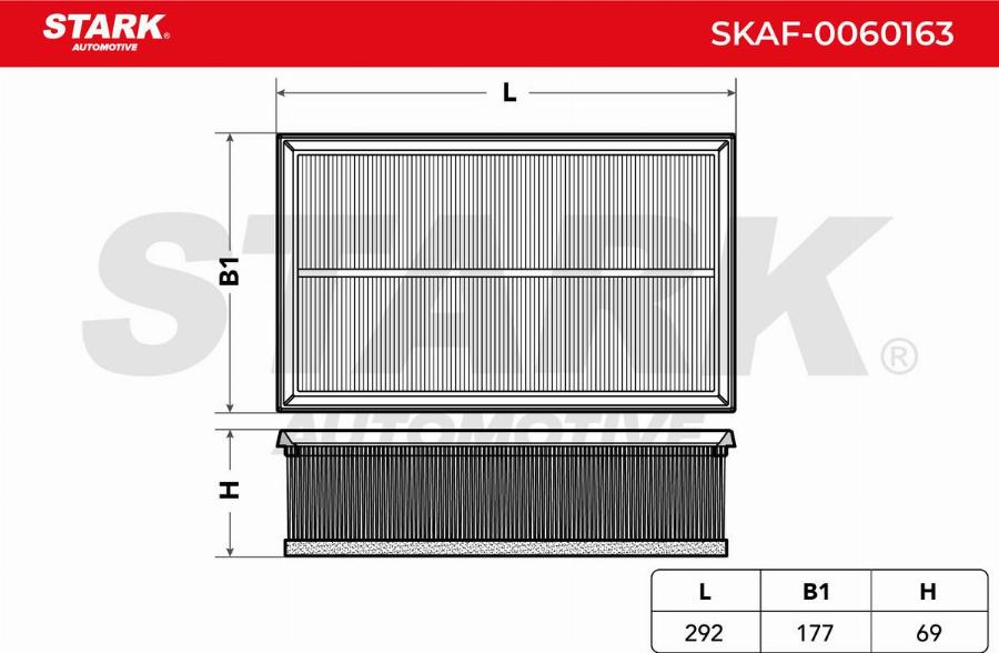 Stark SKAF-0060163 - Filtre à air droxauto.com
