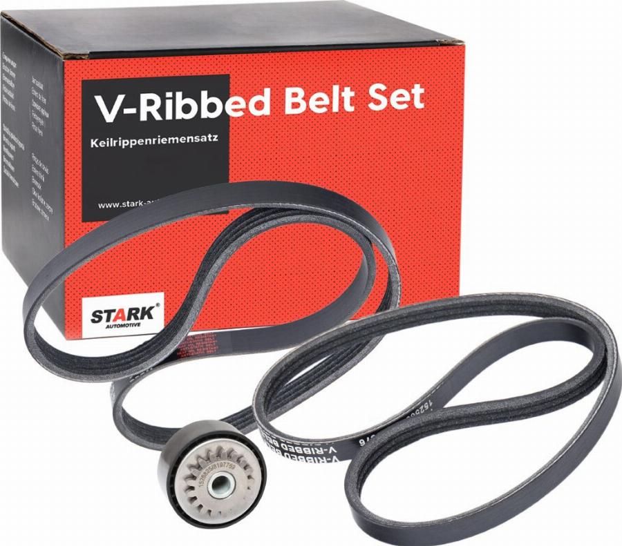 Stark SKRBS-1200761 - Jeu de courroies trapézoïdales à nervures droxauto.com