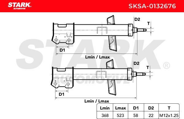 Stark SKSA-0132676 - Amortisseur droxauto.com