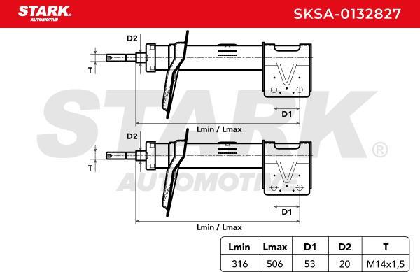 Stark SKSA-0132827 - Amortisseur droxauto.com