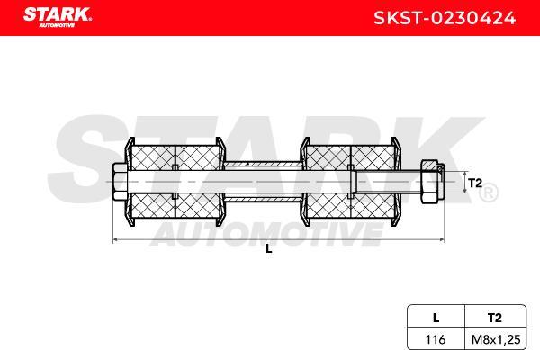 Stark SKST-0230424 - Entretoise / tige, stabilisateur droxauto.com