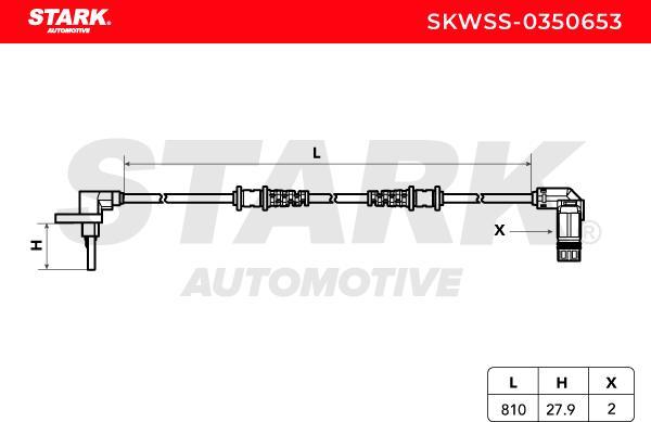 Stark SKWSS-0350653 - Capteur, vitesse de roue droxauto.com