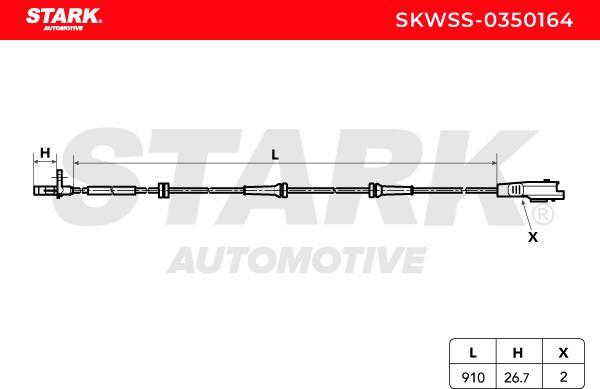 Stark SKWSS-0350164 - Capteur, vitesse de roue droxauto.com