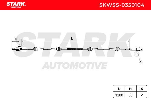 Stark SKWSS-0350104 - Capteur, vitesse de roue droxauto.com