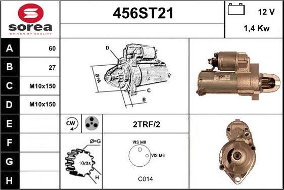 STARTCAR 456ST21 - Démarreur droxauto.com