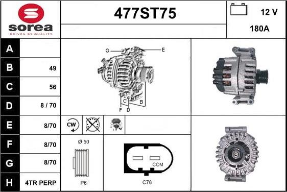 STARTCAR 477ST75 - Alternateur droxauto.com