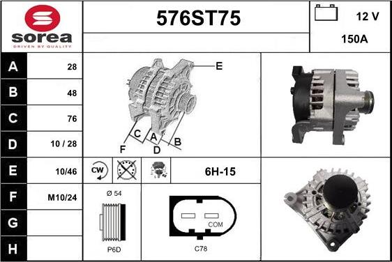 STARTCAR 576ST75 - Alternateur droxauto.com