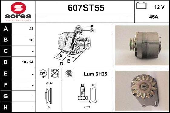 STARTCAR 607ST55 - Alternateur droxauto.com