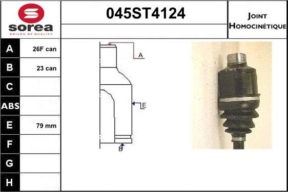 STARTCAR 045ST4124 - Jeu de joints, arbre de transmission droxauto.com