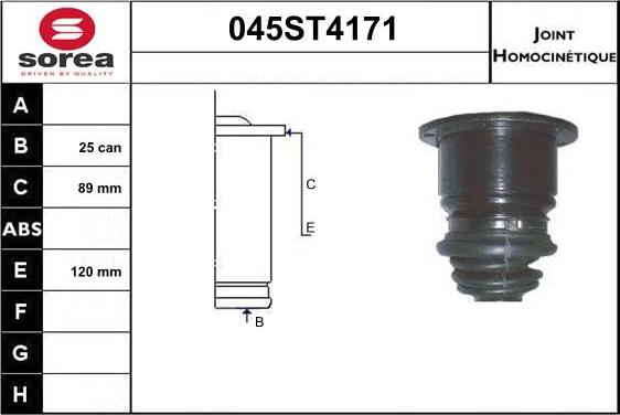 STARTCAR 045ST4171 - Jeu de joints, arbre de transmission droxauto.com