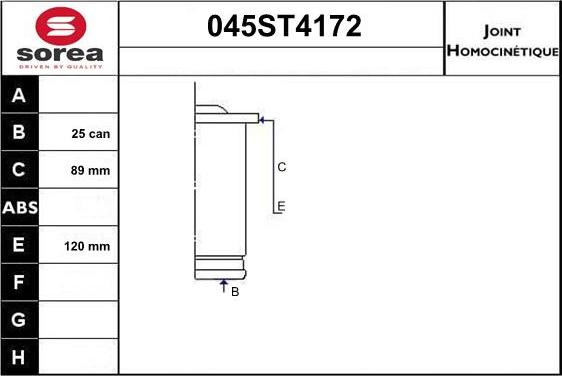 STARTCAR 045ST4172 - Jeu de joints, arbre de transmission droxauto.com
