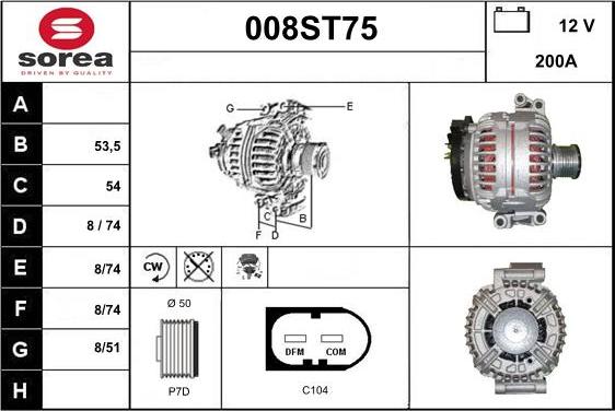 STARTCAR 008ST75 - Alternateur droxauto.com