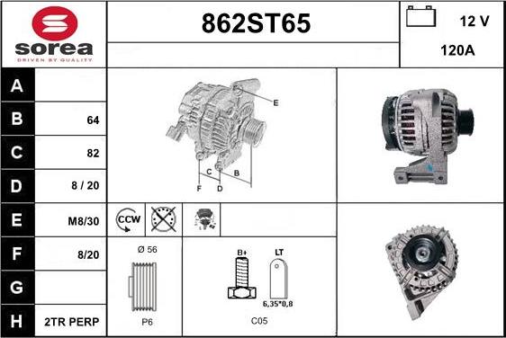 STARTCAR 862ST65 - Alternateur droxauto.com