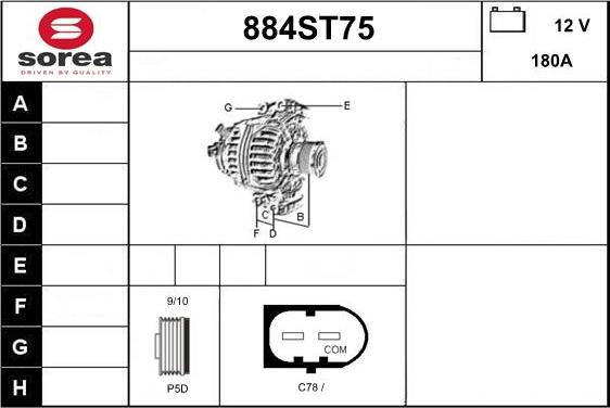 STARTCAR 884ST75 - Alternateur droxauto.com