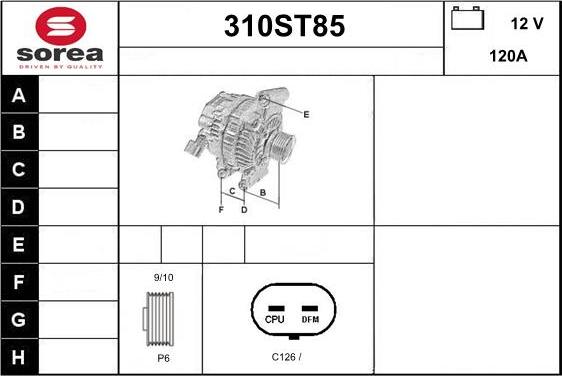 STARTCAR 310ST85 - Alternateur droxauto.com