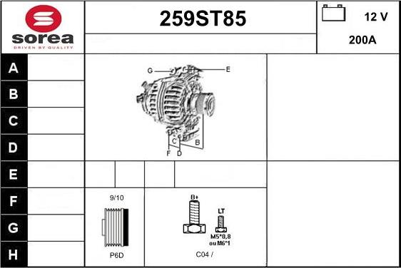 STARTCAR 259ST85 - Alternateur droxauto.com