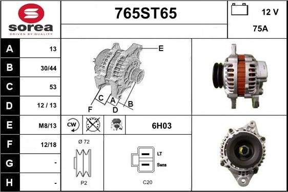 STARTCAR 765ST65 - Alternateur droxauto.com