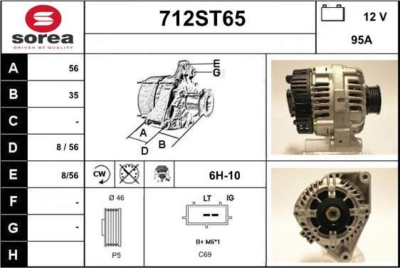 STARTCAR 712ST65 - Alternateur droxauto.com