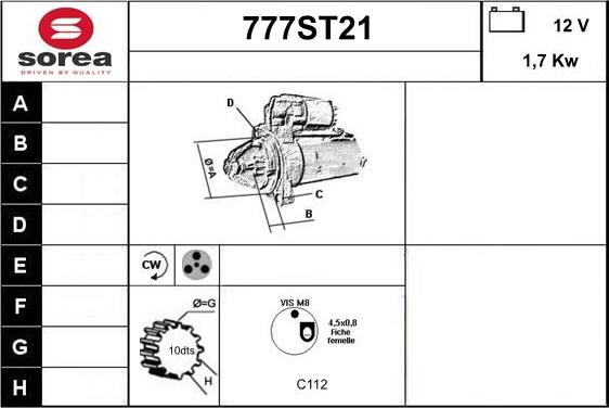 STARTCAR 777ST21 - Démarreur droxauto.com