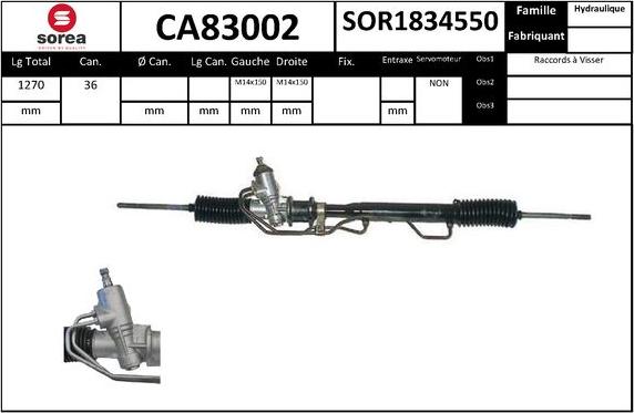 STARTCAR CA83002 - Crémaillière de direction droxauto.com