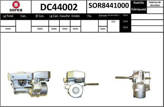 STARTCAR DC44002 - Colonne de direction droxauto.com