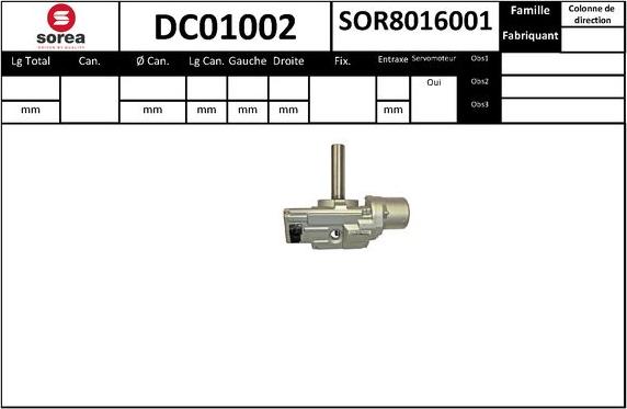 STARTCAR DC01002 - Colonne de direction droxauto.com
