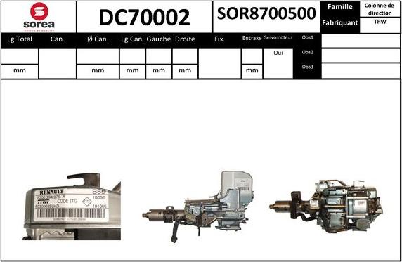 STARTCAR DC70002 - Colonne de direction droxauto.com