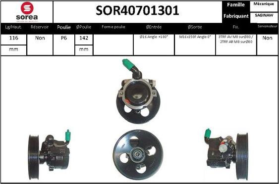 STARTCAR SOR40701301 - Pompe hydraulique, direction droxauto.com