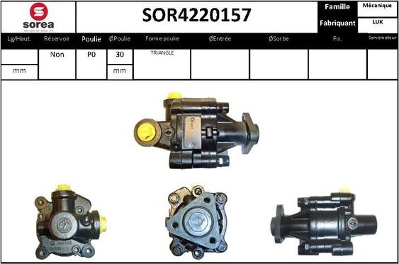 STARTCAR SOR4220157 - Pompe hydraulique, direction droxauto.com